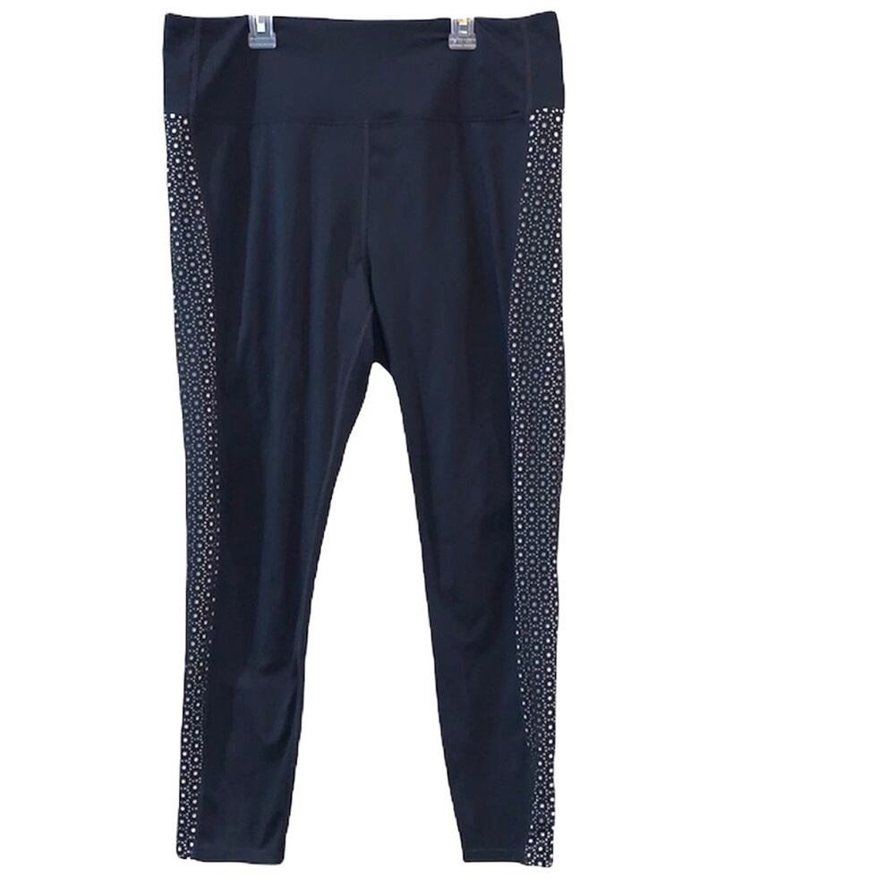 Nanette Lepore Black Leggings with White Panels